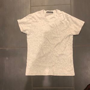 Brandy Melville Light Grey Tshirt
